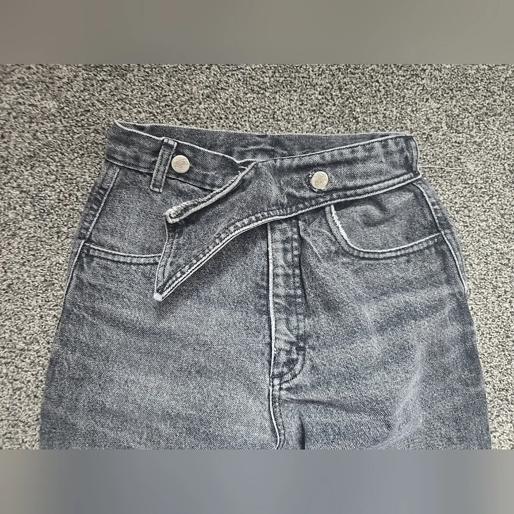 VTG Roper Riding wester Jeans Women Size 3/4 Gray Extra High Rise Straight Leg - Picture 8 of 16